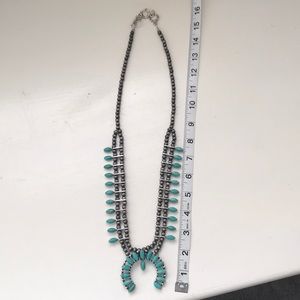 Squash Blossom Necklace Turquoise